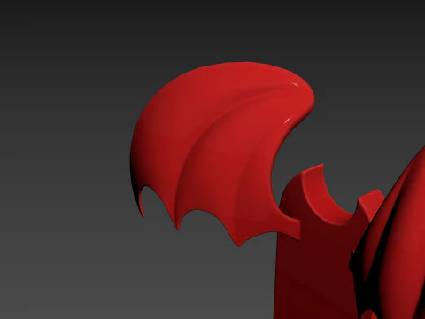 Furniture001 Bat Throne 3D Model