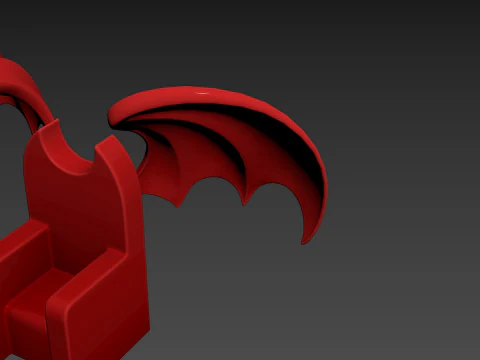 Furniture001 Bat Throne 3D Model