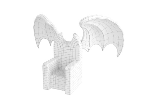Furniture001 Bat Throne 3Dモデル