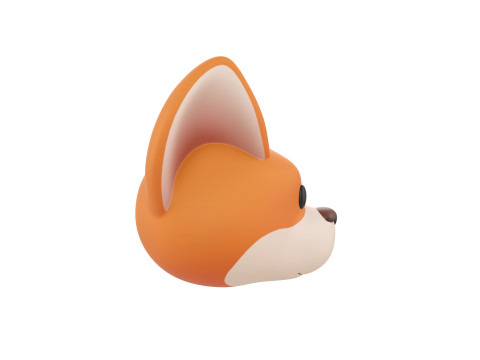 Prop179 Corgi Dog Head 3D Model