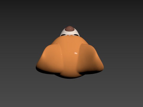 Prop179 Corgi Dog Head 3D Model