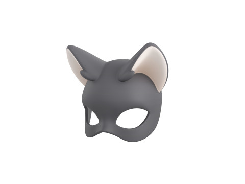 Prop180 Cat Mask 3D मॉडल