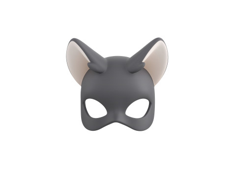 Prop180 Cat Mask 3D 모델