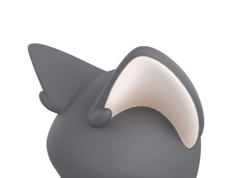 Prop180 Cat Mask 3D 모델