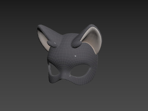 Prop180 Cat Mask 3D 모델