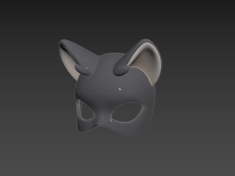 Prop180 Cat Mask 3D 모델