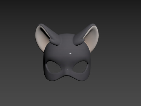 Prop180 Cat Mask 3D 모델