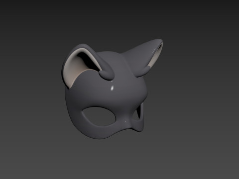 Prop180 Cat Mask 3D 모델