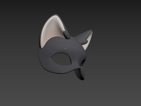 Prop180 Cat Mask 3D 모델