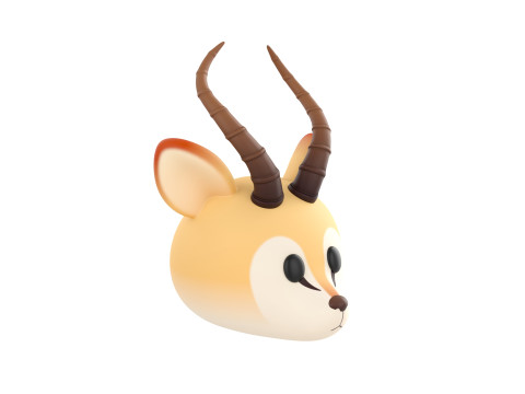 Prop185 Antelope Head Modelo 3D