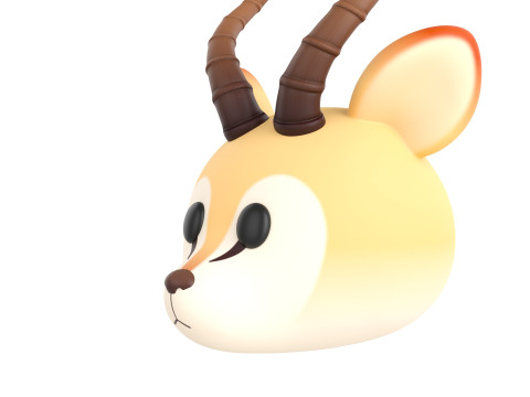 Prop185 Antelope Head Modelo 3D