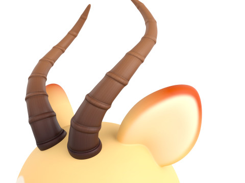 Prop185 Antelope Head Modelo 3D