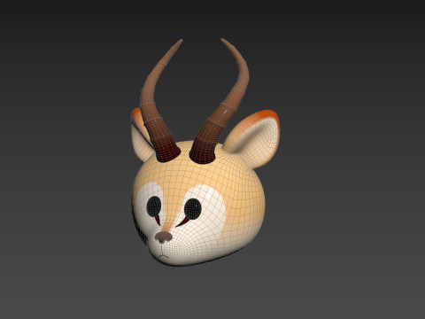 Prop185 Antelope Head Modelo 3D