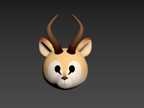 Prop185 Antelope Head Modelo 3D