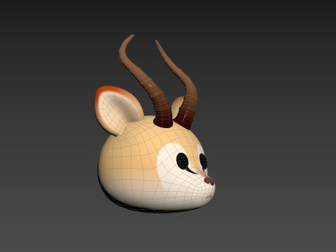 Prop185 Antelope Head Modelo 3D