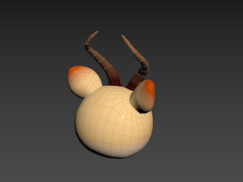 Prop185 Antelope Head Modelo 3D