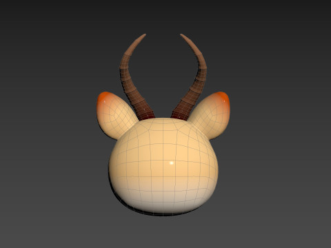 Prop185 Antelope Head Modelo 3D