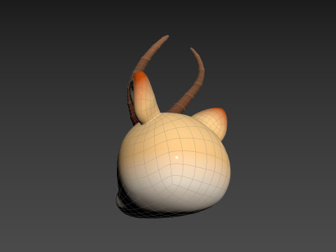 Prop185 Antelope Head Modelo 3D