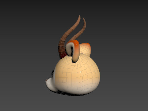 Prop185 Antelope Head Modelo 3D