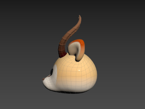 Prop185 Antelope Head Modelo 3D