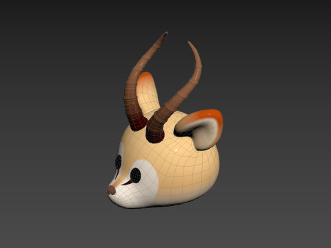 Prop185 Antelope Head Modelo 3D