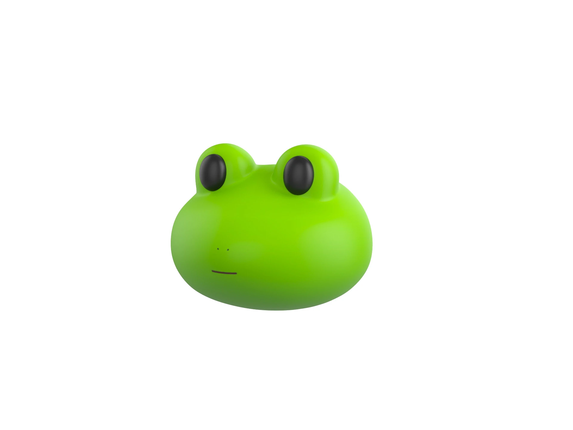 Prop186 Frog Head 3D Model .c4d .max .obj .3ds .fbx .stl .blend 
