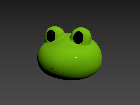 Prop186 Frog Head Modèle 3D