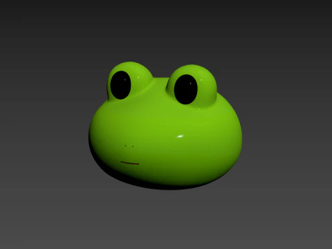 Prop186 Frog Head 3D Model
