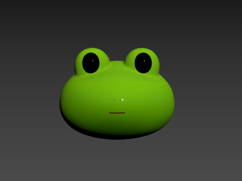 Prop186 Frog Head Modèle 3D