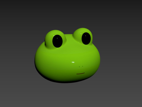 Prop186 Frog Head Modèle 3D