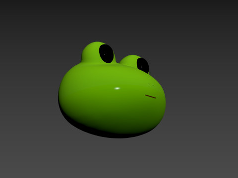 Prop186 Frog Head Modèle 3D
