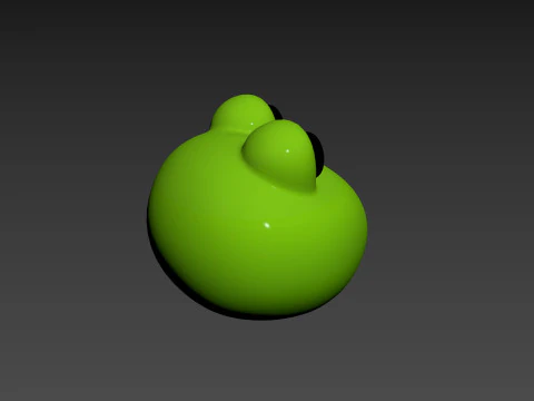Prop186 Frog Head 3D Model