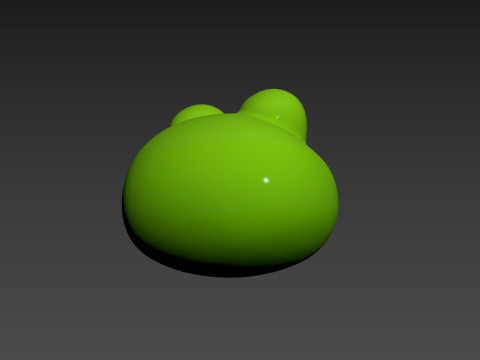 Prop186 Frog Head Modèle 3D