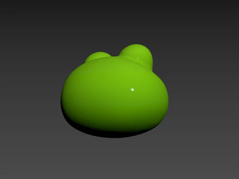Prop186 Frog Head 3D Model