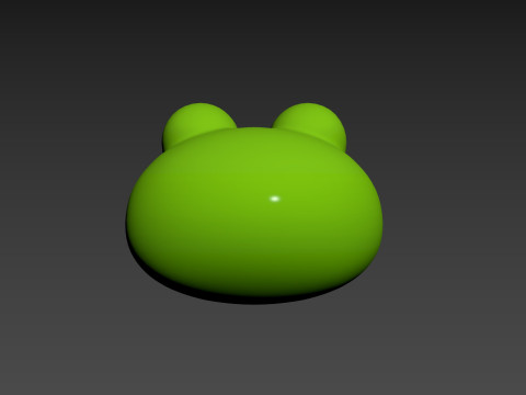 Prop186 Frog Head Modèle 3D