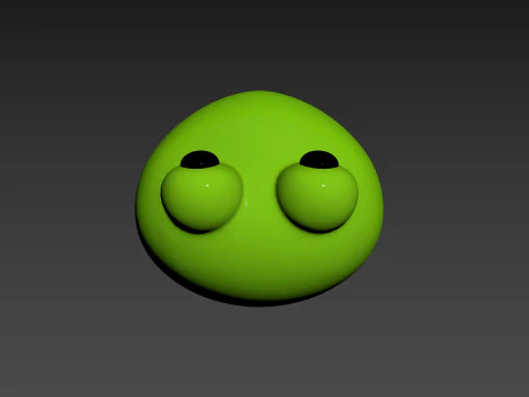 Prop186 Frog Head 3D Model