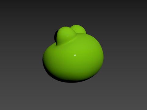 Prop186 Frog Head Modèle 3D