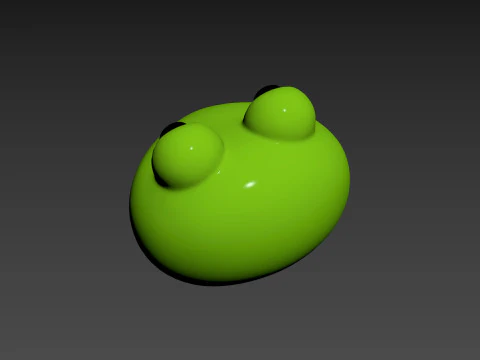 Prop186 Frog Head 3D Model