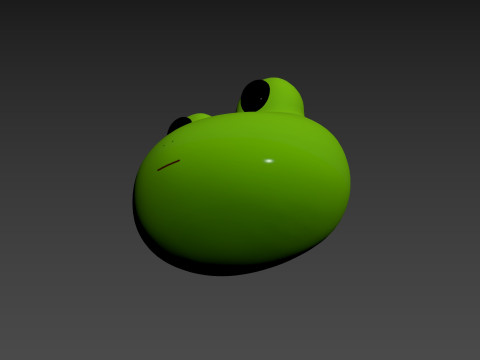 Prop186 Frog Head Modèle 3D