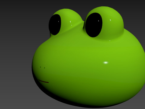 Prop186 Frog Head Modèle 3D