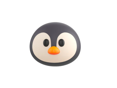 Prop187 Penguin Head 3D Model