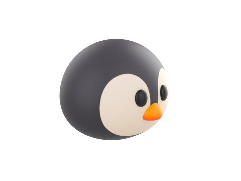 Prop187 Penguin Head 3D 模型