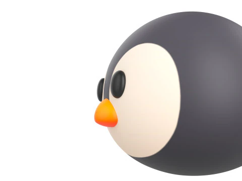 Prop187 Penguin Head 3D Model
