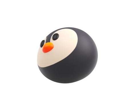 Prop187 Penguin Head 3D 模型