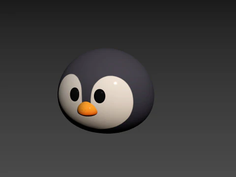 Prop187 Penguin Head 3D Model