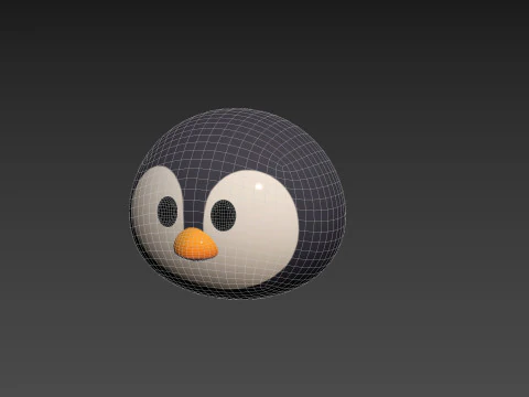 Prop187 Penguin Head 3D Model