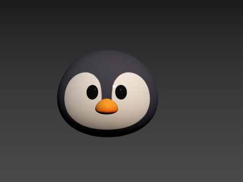 Prop187 Penguin Head 3D 模型