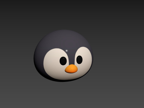 Prop187 Penguin Head 3D 模型