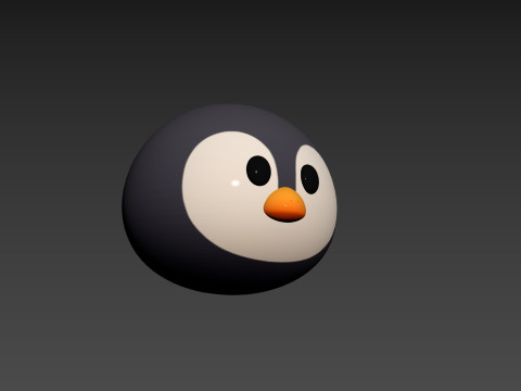 Prop187 Penguin Head 3D 模型