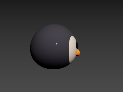 Prop187 Penguin Head 3D 模型